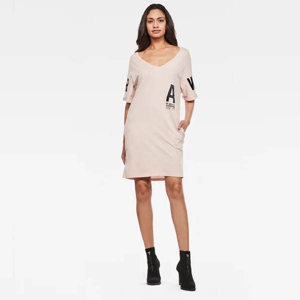 Graphic Joosa V-Neck Dress