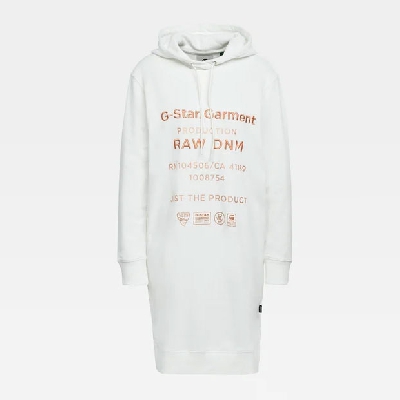 Graphic Text BF Hooded Sweat Dress